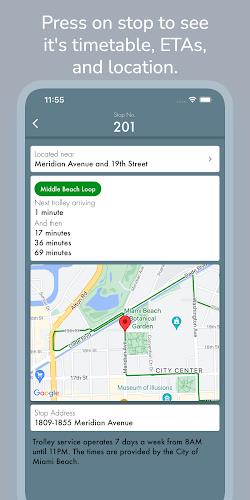 Miami Beach Trolley Tracker Screenshot 2