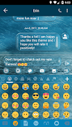 SMS Messages Bubble Rain Theme ဖန်သားပြင်ဓာတ်ပုံ 3