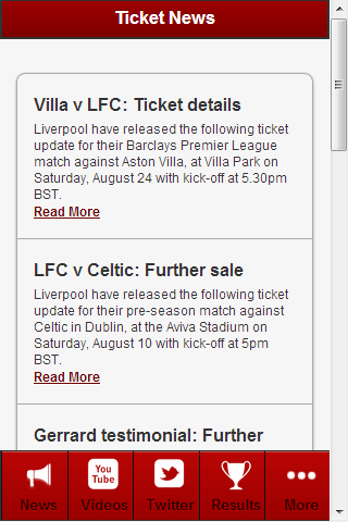 Liverpool Football News 螢幕截圖 0