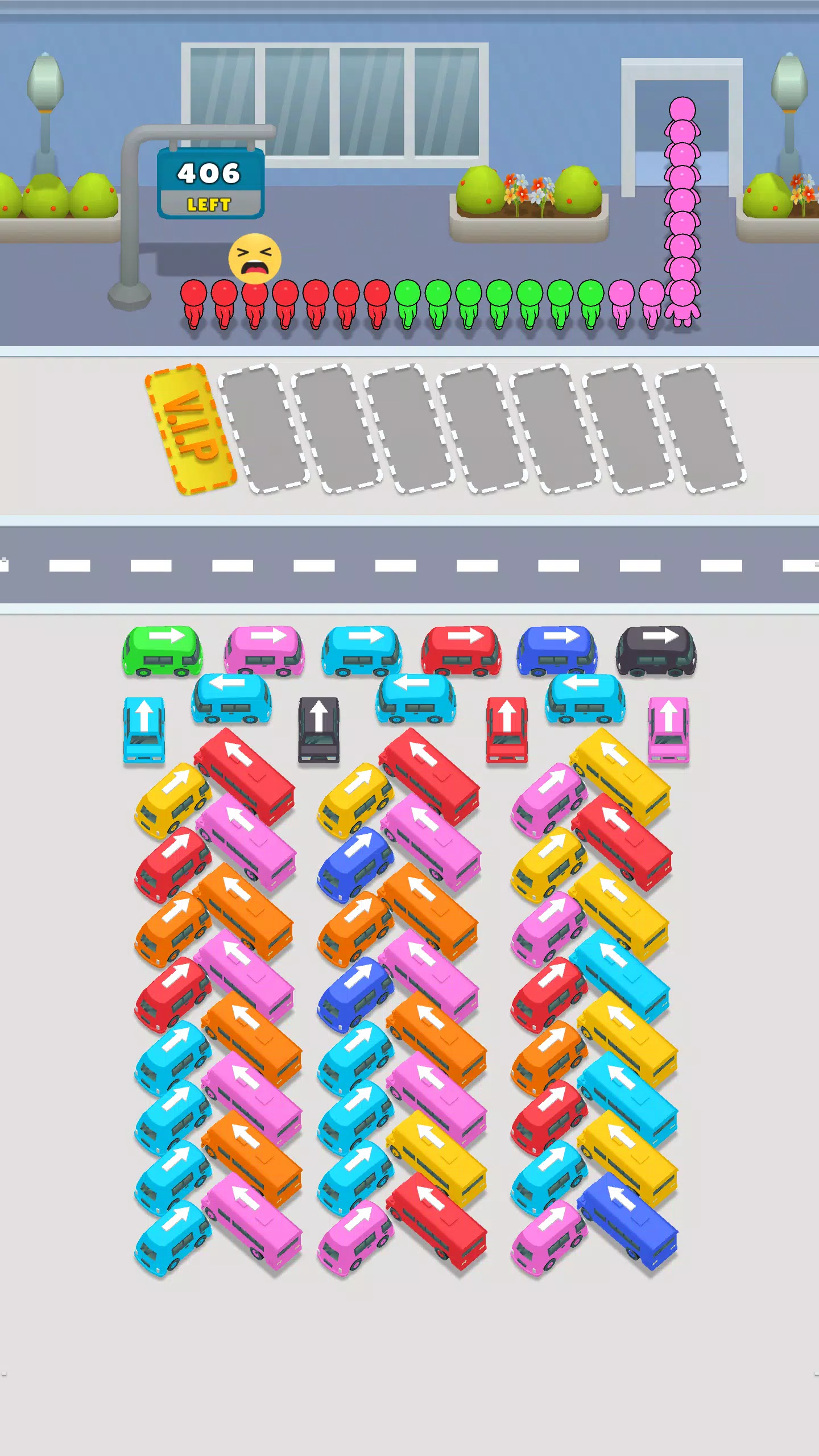 Bus Match Puzzle: Bus Shuffle 螢幕截圖 1