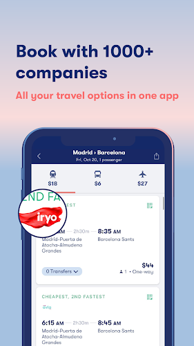 Omio: Train and bus travel app ဖန်သားပြင်ဓာတ်ပုံ 2