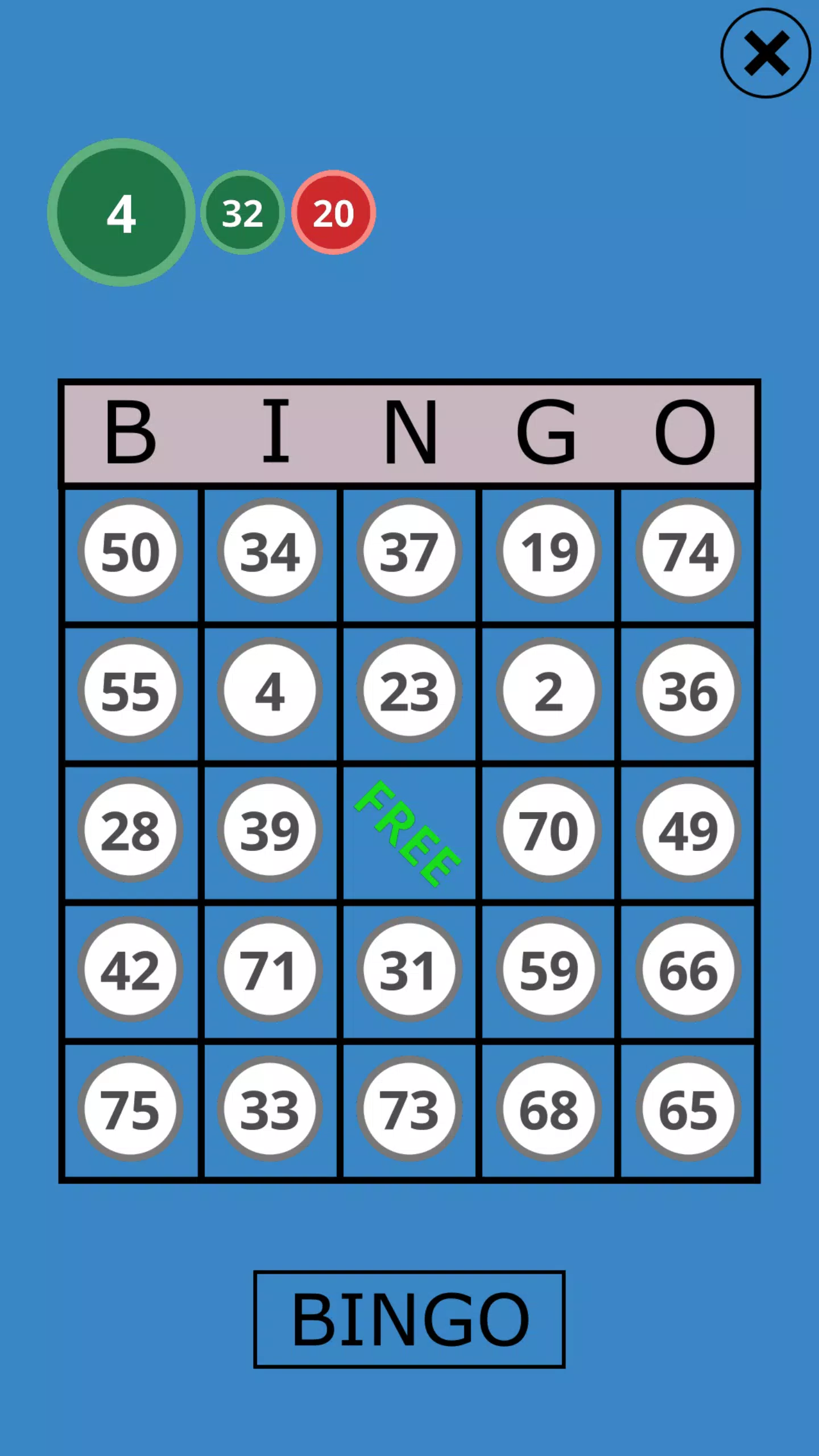 Classic Bingo Touch Schermafbeelding 0