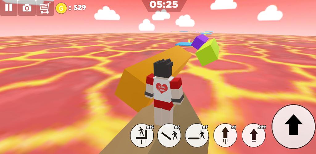 Parkour escape Volcano Lava ภาพหน้าจอ 3