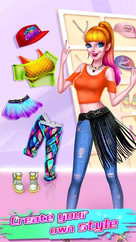 Dressup Hip Hop Girls Captura de tela 2