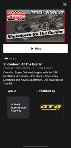 Dirt Track Digest TV Tangkapan skrin 2