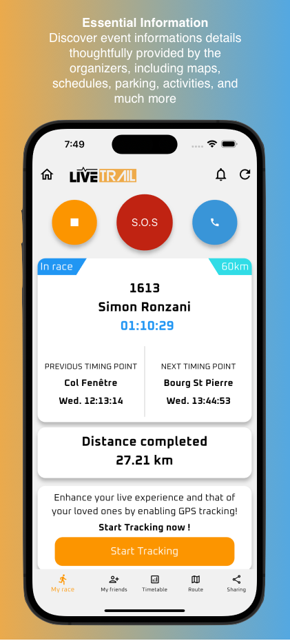LiveTrail ဖန်သားပြင်ဓာတ်ပုံ 1