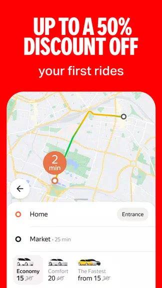 Schermata Yango — different from a taxi 1