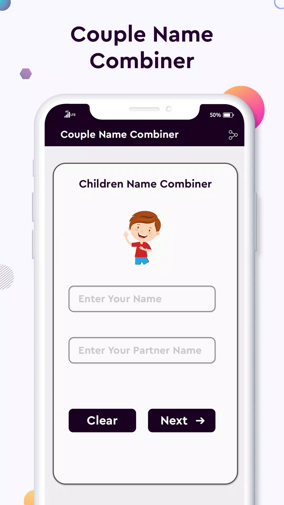 Baby name Couple Name Combiner 螢幕截圖 2
