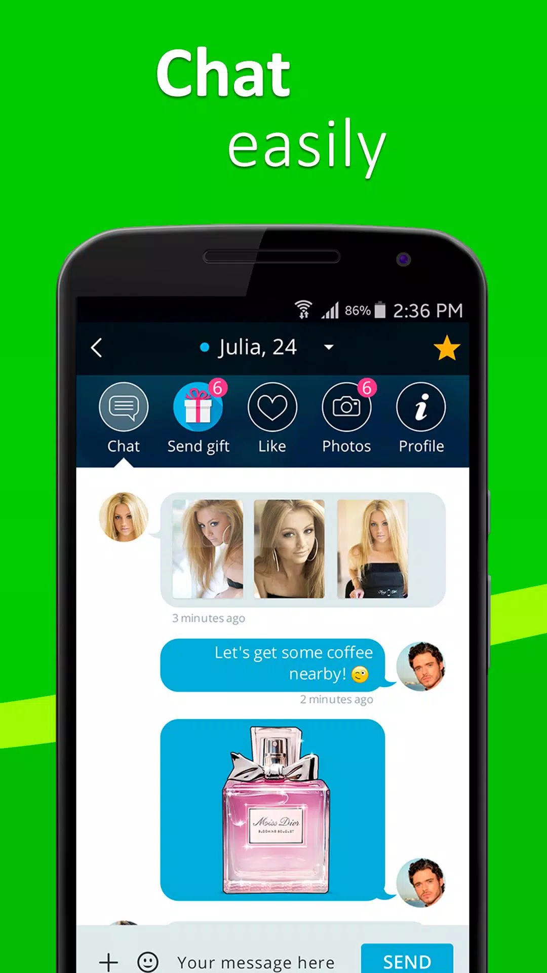 Meet4U - Chat, Love, Singles! 스크린샷 2
