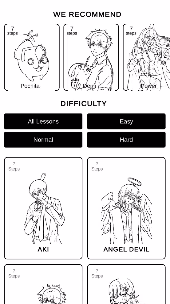 How to draw Chainsaw Man 螢幕截圖 0