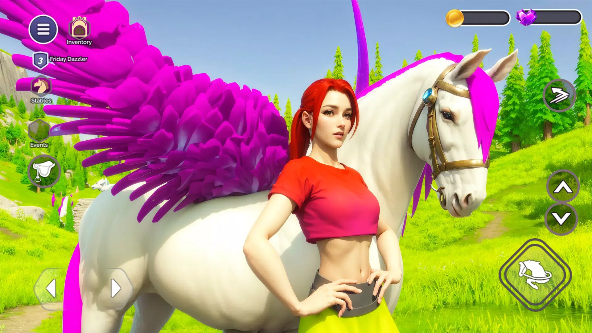 My Flying Unicorn Horse Game ဖန်သားပြင်ဓာတ်ပုံ 0