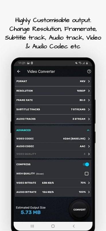 Video Converter, Compressor स्क्रीनशॉट 0