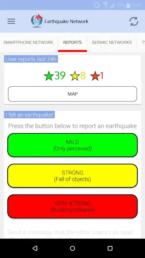 Earthquake Network PRO Ekran Görüntüsü 3