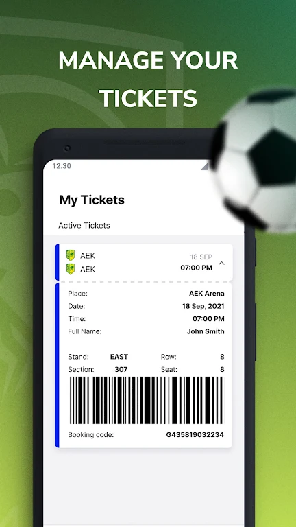 Aek tickets Screenshot 2