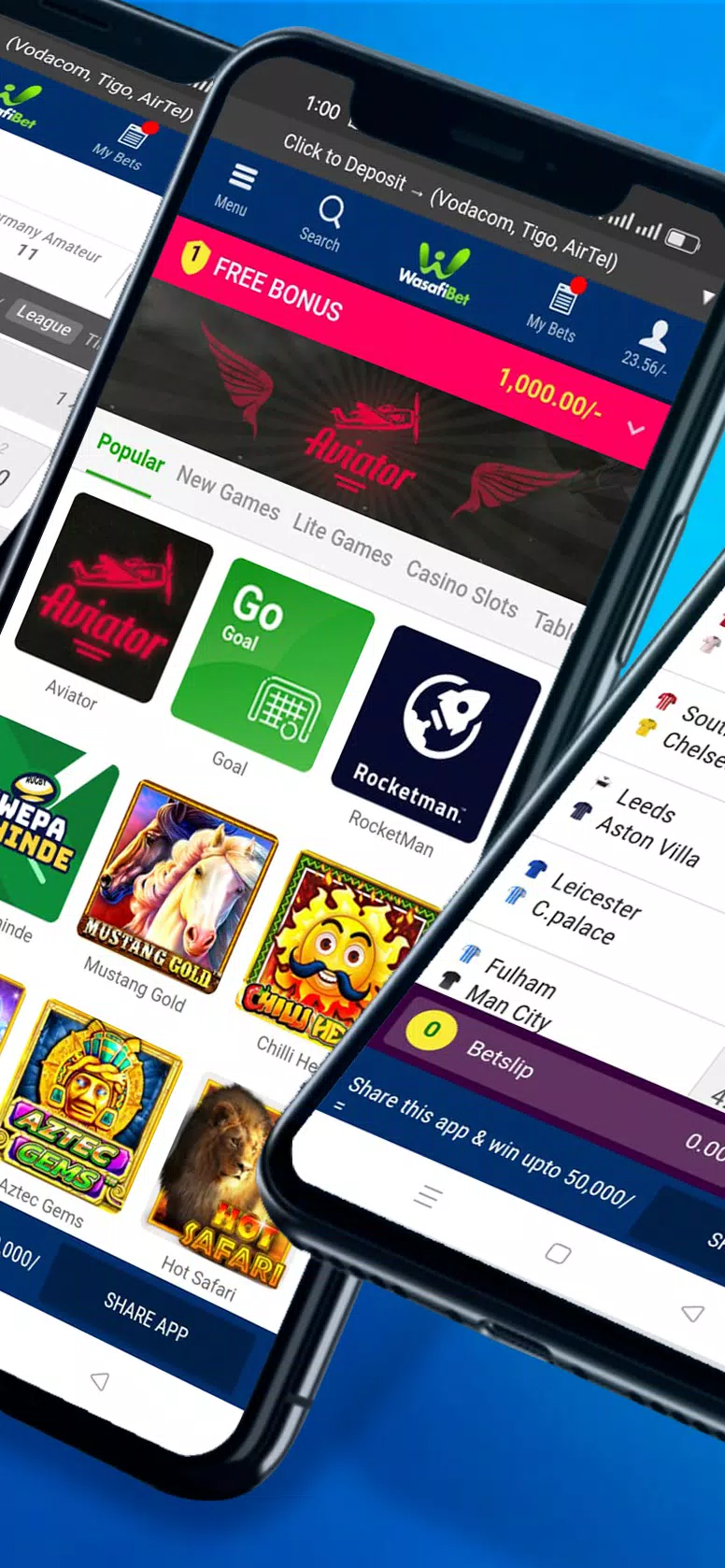 Wasafibet - Sportsbook, Casino 螢幕截圖 2