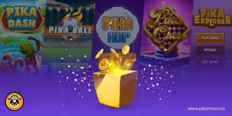 Pikamoon enthüllt kostenlose P2E Crypto Arcade -Spiele jetzt verfügbar