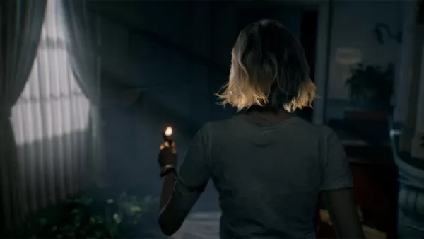 Grace Ashcroft exploring a room in Resident Evil 9