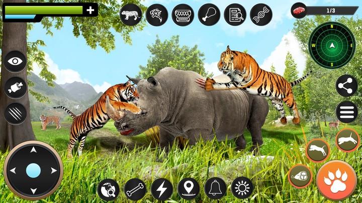 Tiger Simulator Animal Game 3D Ekran Görüntüsü 2