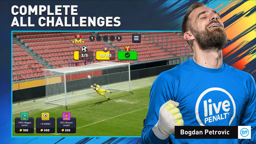 Schermata Soccer Penalty: Live Goalie 2