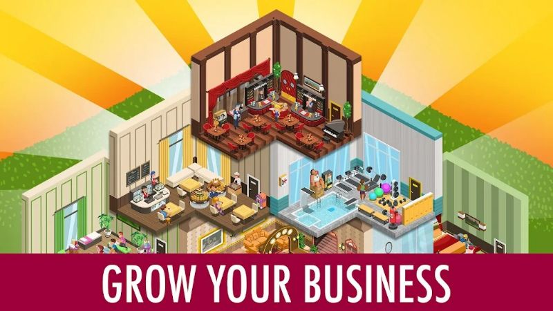 Hotel Tycoon Empire: Idle game ဖန်သားပြင်ဓာတ်ပုံ 1