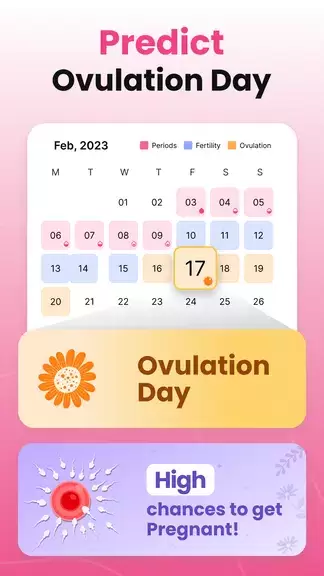 Period Tracker Ovulation Cycle Captura de pantalla 1