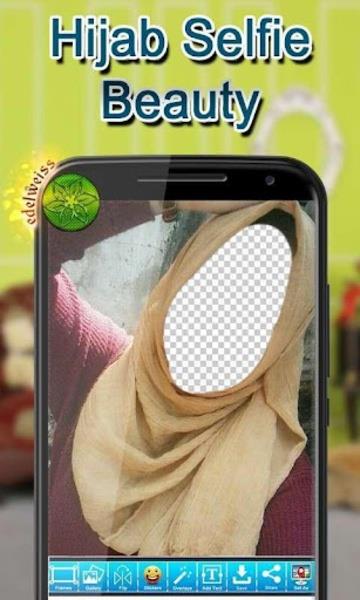 Hijab Selfie Beauty Schermafbeelding 1