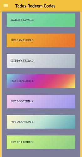 Redeem Codes Tangkapan skrin 1
