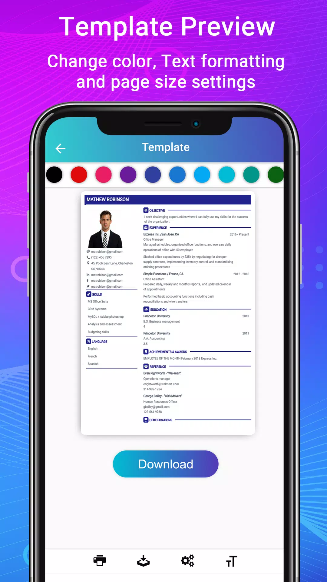 Resume Builder App, CV maker 螢幕截圖 3