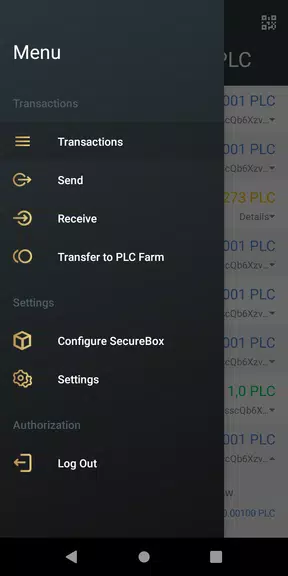 PLC Wallet スクリーンショット 1