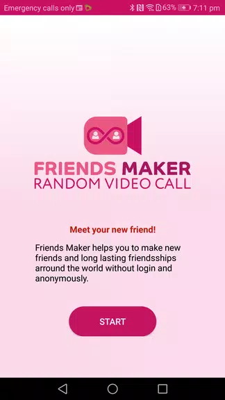 Friends Maker - Random Video Call ภาพหน้าจอ 0