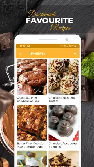 Recettes de chocolat Capture d'écran 2