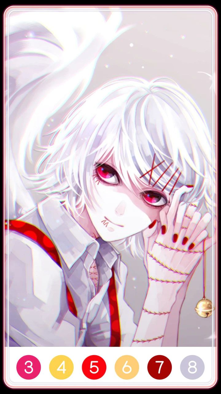 Tokyo Ghoul Paint by Number Скриншот 0