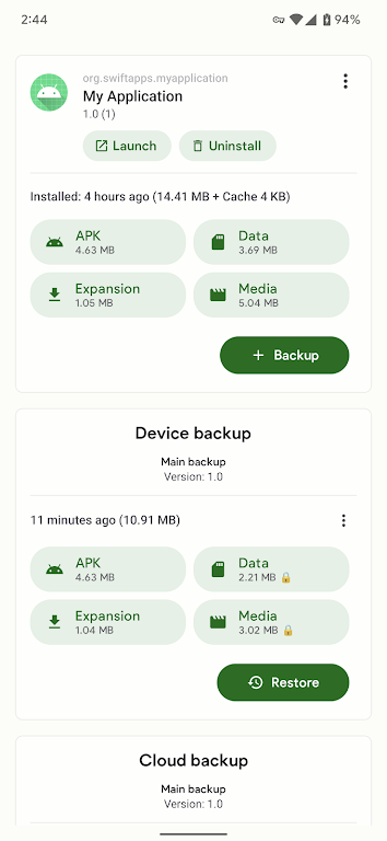 Swift Backup Скриншот 0