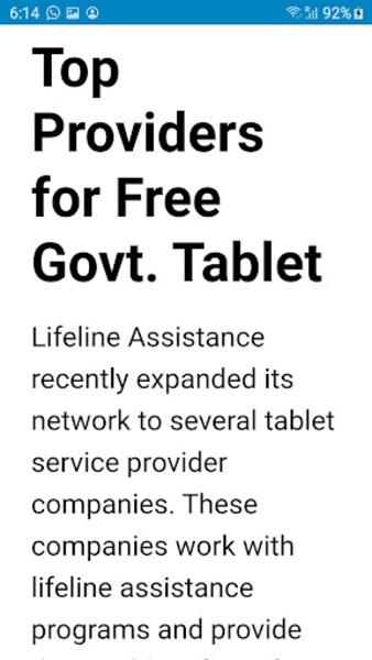 Free Government Tablets Captura de pantalla 1