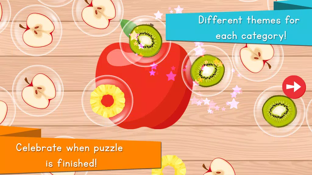 Food Puzzle for Kids Captura de pantalla 1
