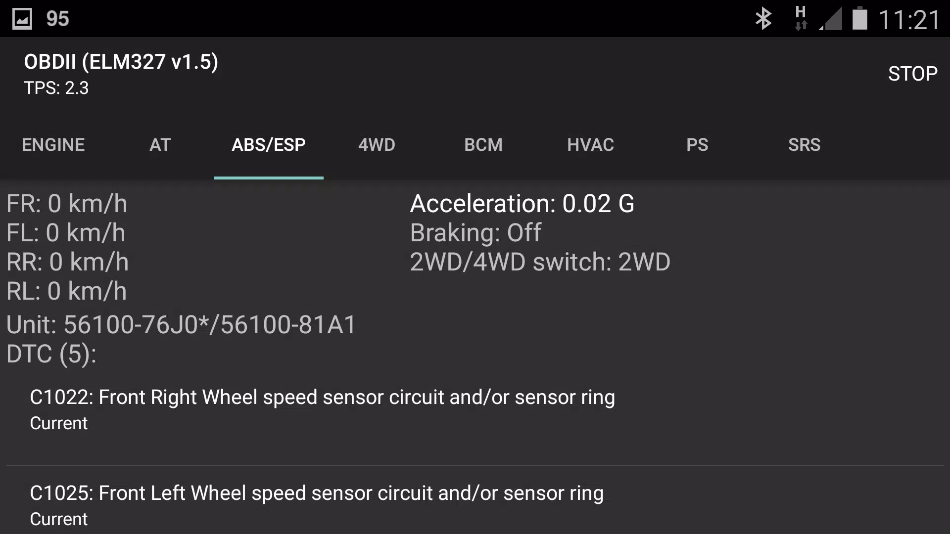 SZ Viewer: read DTC for Suzuki Ảnh chụp màn hình 2