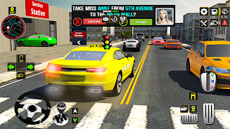 US Taxi Car Driving Games 螢幕截圖 0