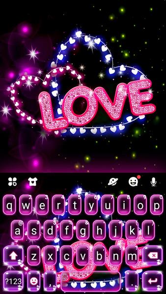 Neon Love Theme ภาพหน้าจอ 0