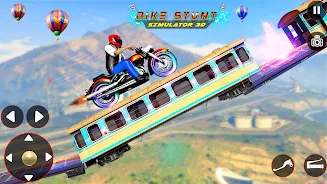 Bike Stunt 3D Simulator Games 螢幕截圖 0