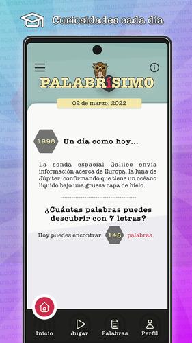 PALABRÍSIMO: busca palabras 螢幕截圖 3
