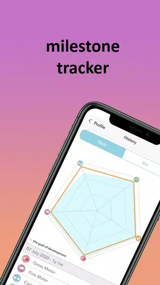Baby milestones tracker Indigo Schermafbeelding 2