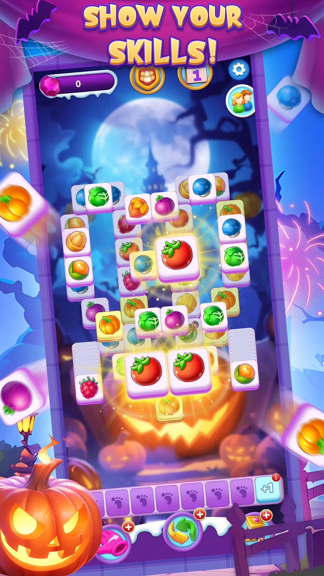 Halloween Fruit Crush Ảnh chụp màn hình 1