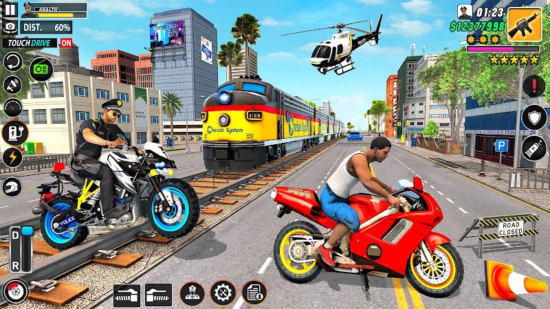 Police Motor Bike Crime Chase 螢幕截圖 1