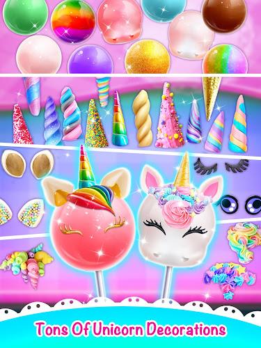 Unicorn Cake Pop - Sweet Food Schermafbeelding 3