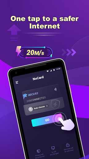 NoCard VPN - No Card Needed स्क्रीनशॉट 0