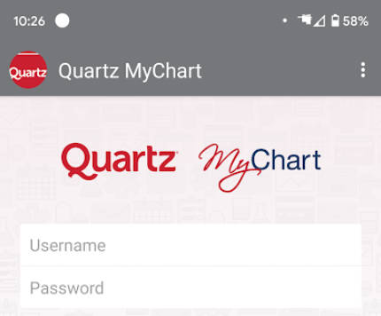 Quartz MyChart Schermafbeelding 0
