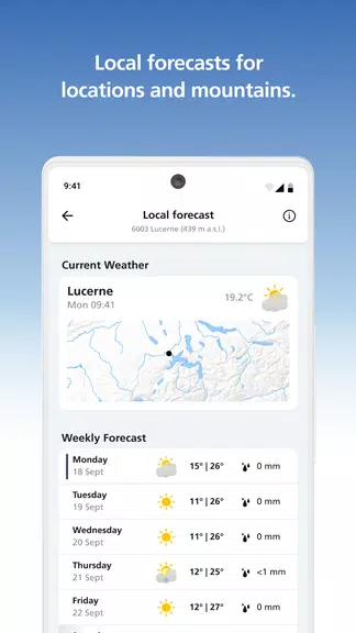 MeteoSwiss Ảnh chụp màn hình 2