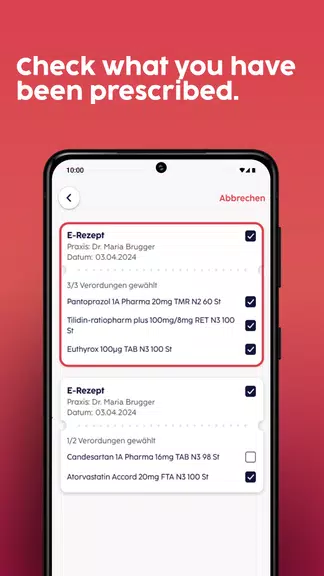 gesund.de - E-Prescription App 螢幕截圖 2