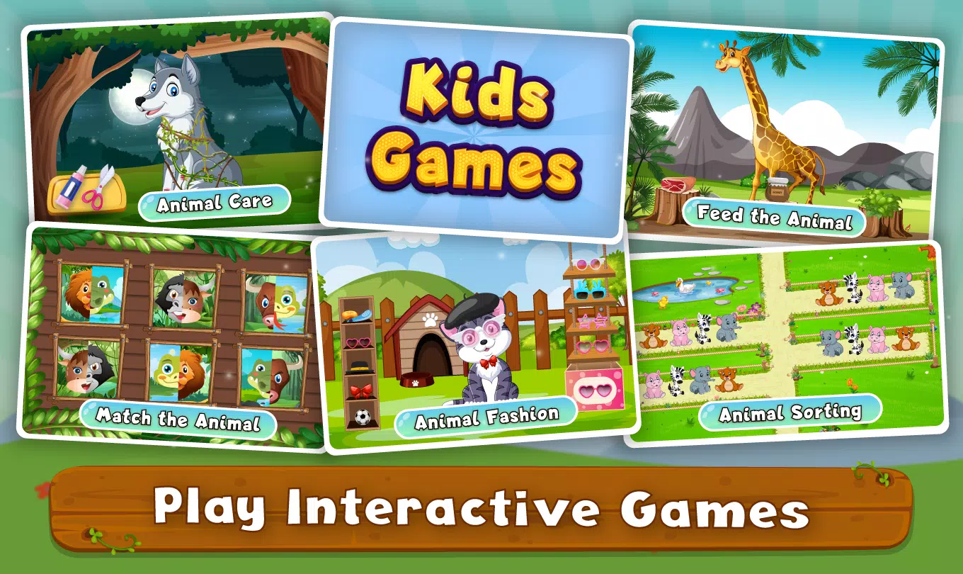 Kids Animal Sounds & Games Screenshot 1