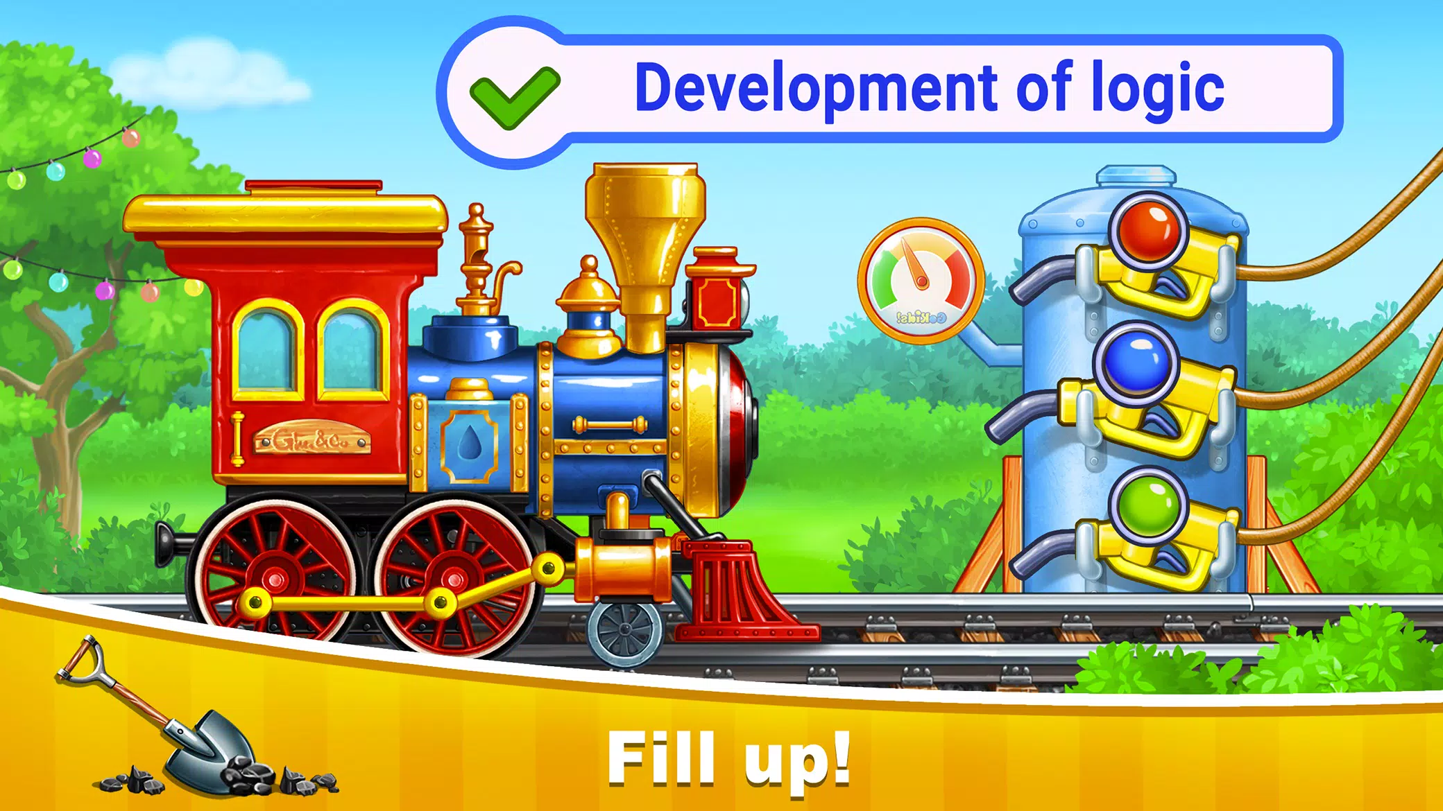 Train Games for Kids: station Ảnh chụp màn hình 1